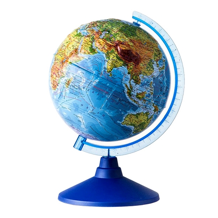 Globen, Глобус Земли физико-политический рельефный 320 с подсветкой серия Евро