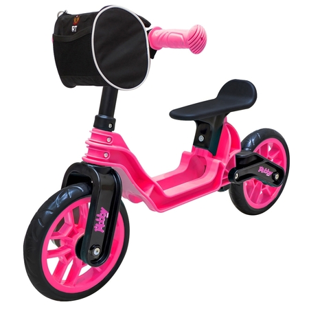 Беговел пластиковый Hobby-bike Magestic без сумки pink/black