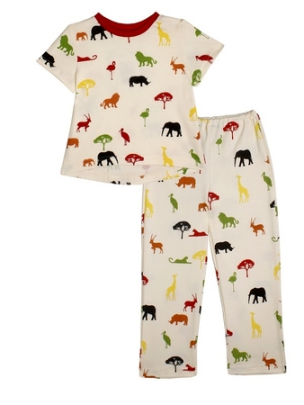 Пижама для девочки Котмаркот бежевая