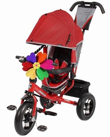 Детский велосипед Moby Kids трехколесный Comfort AIR красный