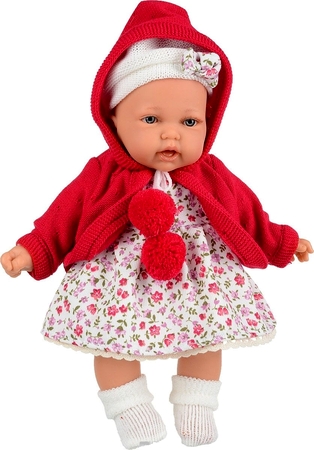 Кукла Munecas Antonio Juan Азалия озвученная 27 см в красном