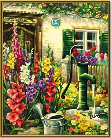 Раскраска по номерам Schipper Цветник у дома