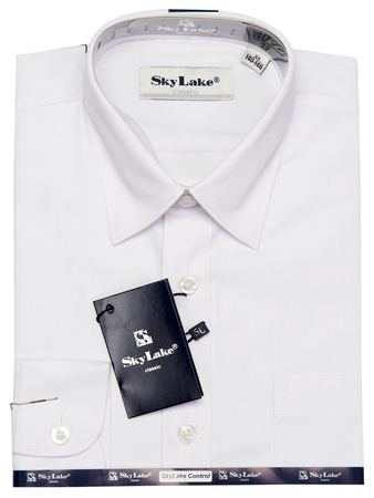 Рубашка для мальчика в школу SkyLake Classic (белая)