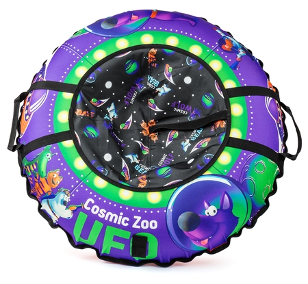 Тюбинг-ватрушка Small Rider Cosmic Zoo UFO фиолетовый волк