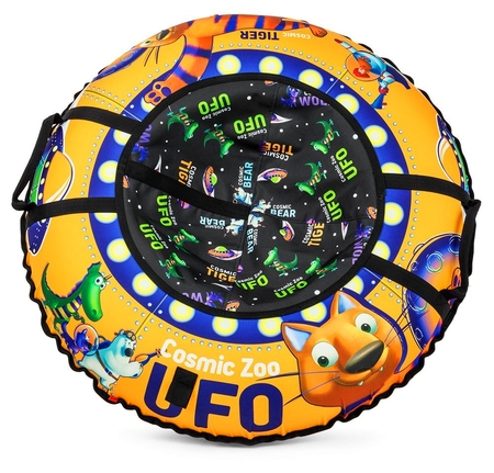Тюбинг-ватрушка Small Rider Cosmic Zoo UFO оранжевый тигренок