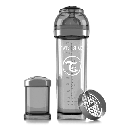 Антиколиковая бутылочка для кормления Twistshake Diamond 330 мл белая