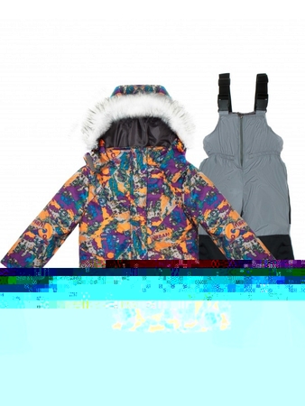 Зимний комплект VUGGA куртка и полукомбинезон (фиолетовый)