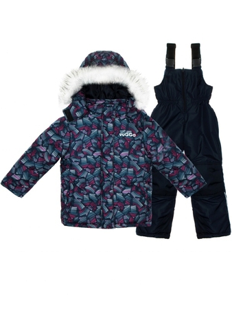 Зимний комплект VUGGA куртка и полукомбинезон (синий)
