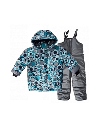 Зимний комплект VUGGA куртка и полукомбинезон (голубой)