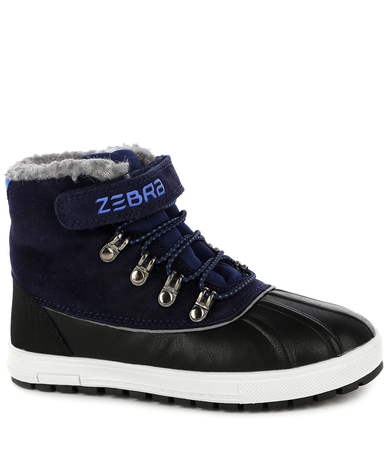 Ботинки Зебра зимние (синие)