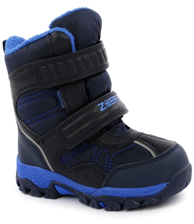 Ботинки Зебра зимние, мембрана (синие)