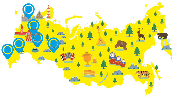карта Российской Федерации